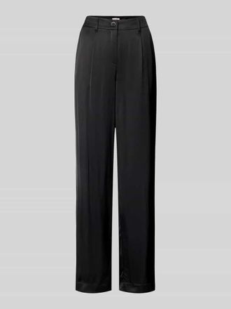 s.Oliver Red Label Regular Fit Stoffhose mit Allover-Print in Black, Größe 44