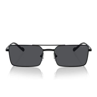 Vogue Sunglasses, unisex, Black, 57 MM, Bold Rectangular Sunglasses