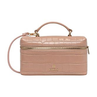 Furla Camelia Micro - Dames - Tassen - Roze - Maat: ONE Size Leer