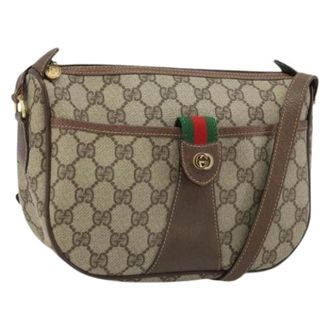 Gucci Pre-owned Cross Body Bags, female, Beige, Size: ONE SIZE Pre-owned Plastic Cross Body Bag