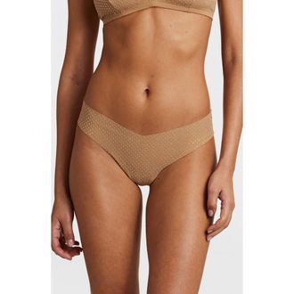 Commando Party Starter Crystal Thong in Crystal Buff at Nordstrom, Size Medium