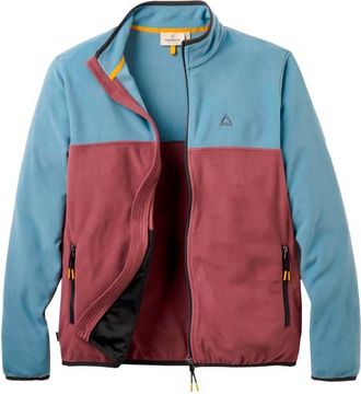 Passenger Set Off Recycled Full Zip Polar Fleece Fleecejacke f&uuml;r Herren | rot
