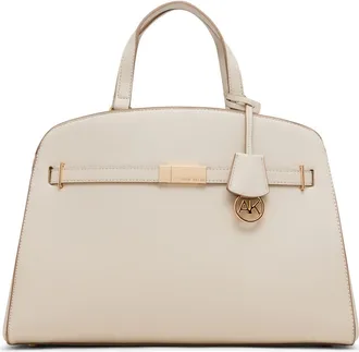 Anne Klein Large Belted Satchel in Parchment at Nordstrom Rack