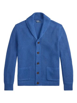 Polo Ralph Lauren shawl-collar cardigan - men - Cotton - L - Blue
