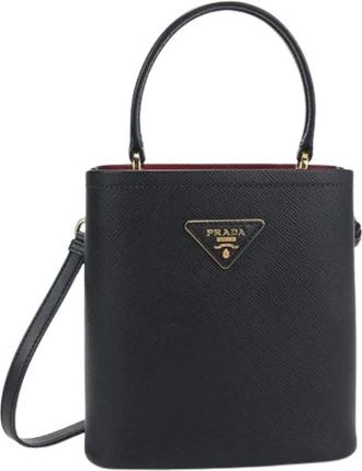 Prada Pre-owned Vintage Bucket Bag - Dames - Vintage Tas - Zwart - ONE Size - Leer - Vintage