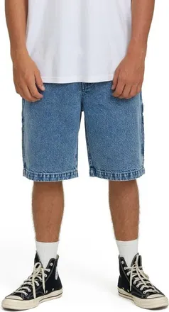 Billabong Bad Dog Denim Utility Shorts in Faded Denim at Nordstrom, Size 30