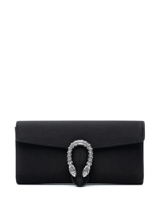 Gucci 2016-2025 Satin Dionysus clutch bag - Black