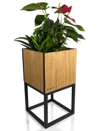 OEM Soporte Para Flores Loft Fiorino De Roble, 22x22x40 Cm