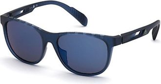 Adidas Sport SP0022 92V Mens Sunglasses Blue Size 55