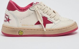 Golden Goose Sneakers Ball Star da bambino in pelle con effetto usurato