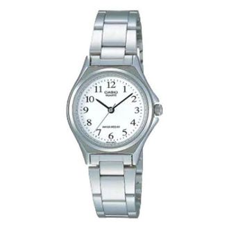 Casio Casio Retro Fashion Casual Analog Watch Silver Black White LTP-1130A-7BRJH