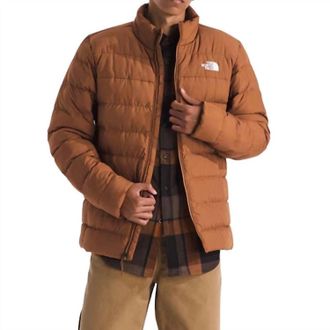The North Face Aconcagua 3 Puffer Jacket In Burnt Umber
