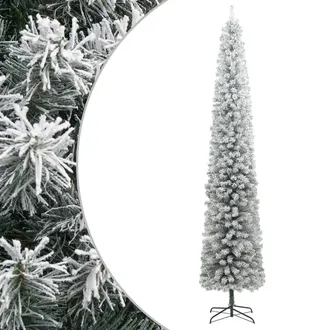 vidaXL &Aacute;rbol Navidad Estrecho Con Soporte Y Nieve Artificial Pvc 270cm Vidaxl