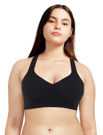 Chantelle Womens C29480 Sports High Impact Wireless Bra - Black Nylon - Size Medium