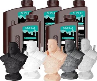 OEM Resina Para Impresi&oacute;n 3d, Alta Precisi&oacute;n, Bajo Olor, Lavable Con Agua 5mix