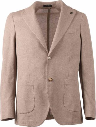 Breras Milano Tailored Cotton Notch Blazer