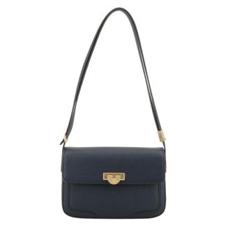Pourchet Tassen, Dames, Blauw, ONE Size, Leer, Auteuil Grand Crossbody Tas