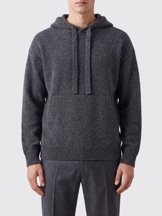 Laneus Cashmere and Silk Blend Hoodie with Pouch Pocket