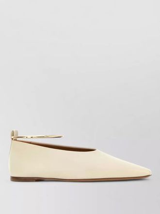 Jil Sander leather ballerina shoes pointed toe flat