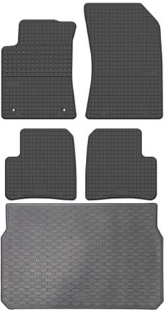 OEM Juego De Alfombrillas De Goma Para Coche Y Maletero Para Citro&euml;n C3 Iii Hatchback (2017-2024)