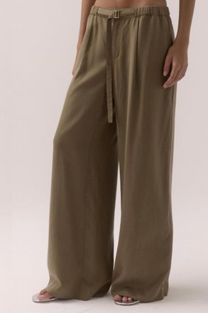 Sovere Espy Wide Leg Pants In Olive