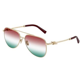 Tiffany & Co. Aviator Zonnebril - Dames - Zonnebrillen - Geel - 59 MM - Accessoires