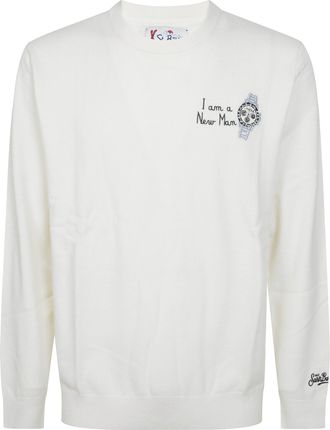 MC2 Saint Barth Watch New Man Watch Embroidered Sweater