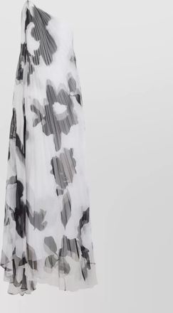 Max Mara pianoforte fuggito one shoulder long dress