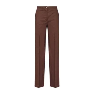 Pinko Straight Trousers, female, Brown, Size: XS Straight Trousers