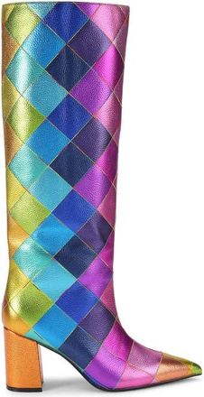 Kurt Geiger Regent Knee High Boot in Open Purple Multi at Nordstrom, Size 6.5