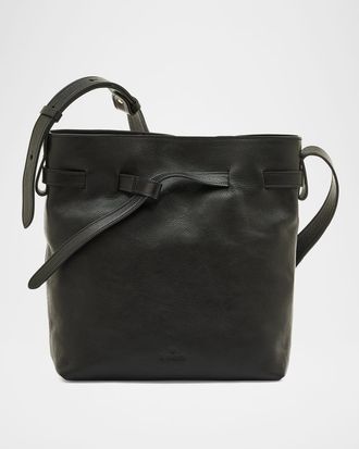 IL BISONTE Elisa Leather Bucket Bag