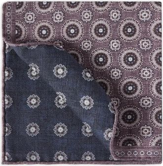 Brunello Cucinelli Zakdasthoes Sjaal - Heren - Zijden sjaals - Veelkleurig - ONE Size - Accessoires