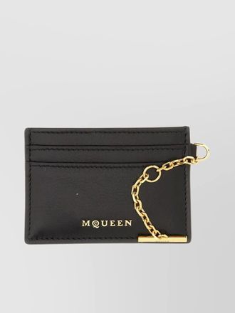 Alexander McQueen leather card holder