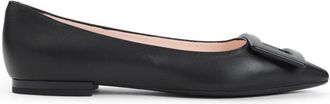 Roger Vivier Black Goat Leather Gommettine 05 Ballerinas