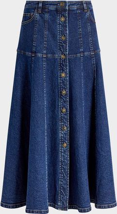 Cinq à Sept Veena Denim Midi Skirt
