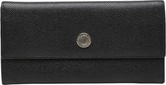 Bulgari Black Leather Wallet (Bi-Fold) (Pre-Owned)