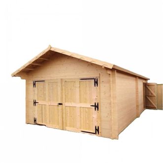 Foresta Garaje De Madera 350x620 Cm - Paredes De 60 Mm - Techo De 24 M&sup2; - Vend&ocirc;me - Vn3562s Forest