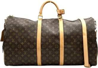 Louis Vuitton Pre-owned Weekend Bags, female, Brown, Size: ONE SIZE Pre-owned Versatile Travel Bag with Handles and Shoulder Strap for Luggage