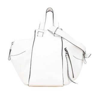Loewe Pre-owned Handbags, female, White, Size: ONE SIZE Pre-owned Leather Handbag