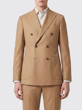 Sartorio Napoli Blazer doppiopetto in cashmere e seta con rever a lancia