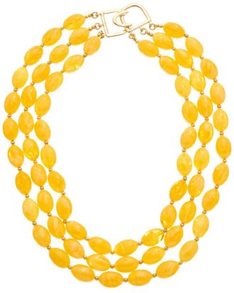 Kenneth Jay Lane Plated Multi Row Necklace