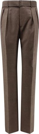 Tagliatore Straight Broeken - Heren - Straight fit broeken - Bruin - XL - Wol - Broeken