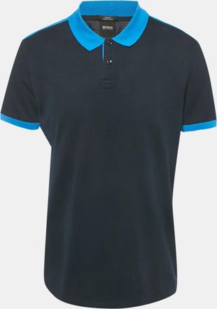 HUGO BOSS Boss By Hugo Boss Navy Blue Cotton Phillipson 39 Slim Fit Polo T- Shirt