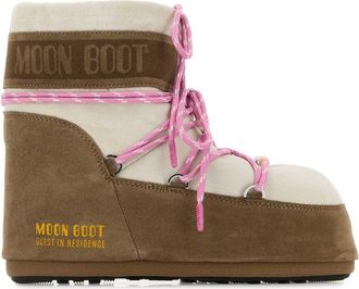 Moon Boot Moon Boot Two Tone Suede Moon Boots X Guest In Residence Icon Low Ankle Boots