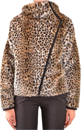 Philosophy di Lorenzo Serafini Faux Fur & Shearling Jas - Dames - Jassen - Bruin - XS - Polyester - Jassen