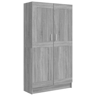 Berkfield Home Book Cabinet Grey Sonoma 82.5x30.5x150 cm Engineered Wood
