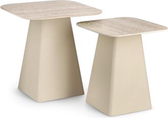 BIZZOTTO Keramik Design Beistelltisch Set Hardy