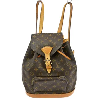 Louis Vuitton Montsouris Backpack Monogram Canvas Brown Canvas Backpack Bag (Pre-Owned)