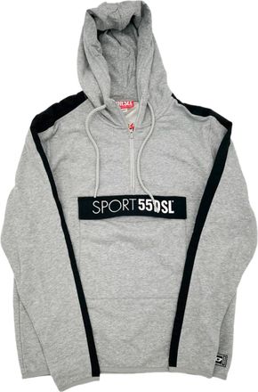 Diesel Sport Coarll Gray Half-Zip Sweater