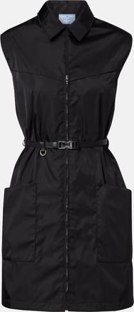 Prada Re-Nylon belted zip-up minidress